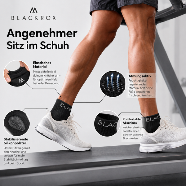 BLACKROX ANANKLE Sprunggelenkbandage Silikon Fußgelenkstütze – Stabilisierung