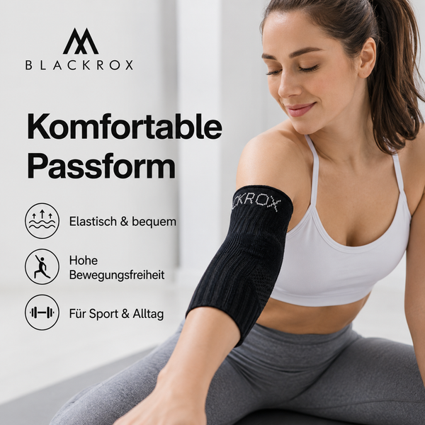 BLACKROX LUMIOROX Ellenbogenbandage Sport Ellenbogenstütze – Anwendung