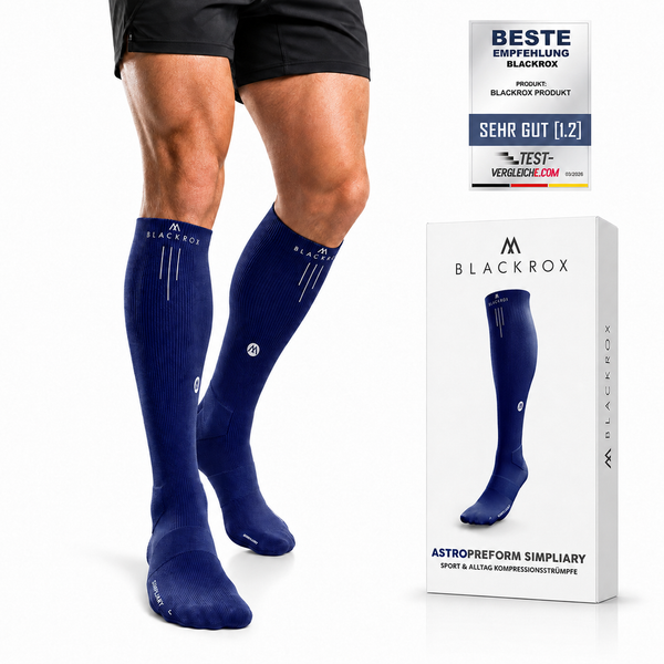 BLACKROX SIMPLIARY Kompressionsstrümpfe Running Fitness Marathon – Farbvariante Navy