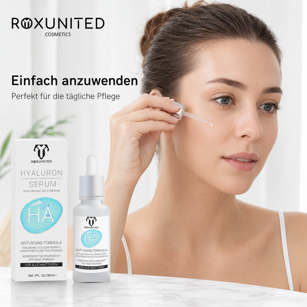 ROXUNITED Hyaluron Serum 30ml Gesicht Anti-Aging Feuchtigkeit – Inhaltsstoffe