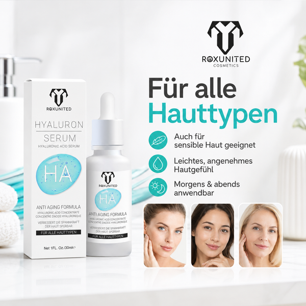 ROXUNITED Hyaluron Serum 30ml Gesicht Anti-Aging Feuchtigkeit – Produktdetail