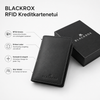 BLACKROX RFID Kreditkartenetui Leder Mini Geldbörse Slim Wallet – Detailansicht