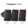 BLACKROX RFID Kreditkartenetui Leder Mini Geldbörse Slim Wallet – Innenansicht