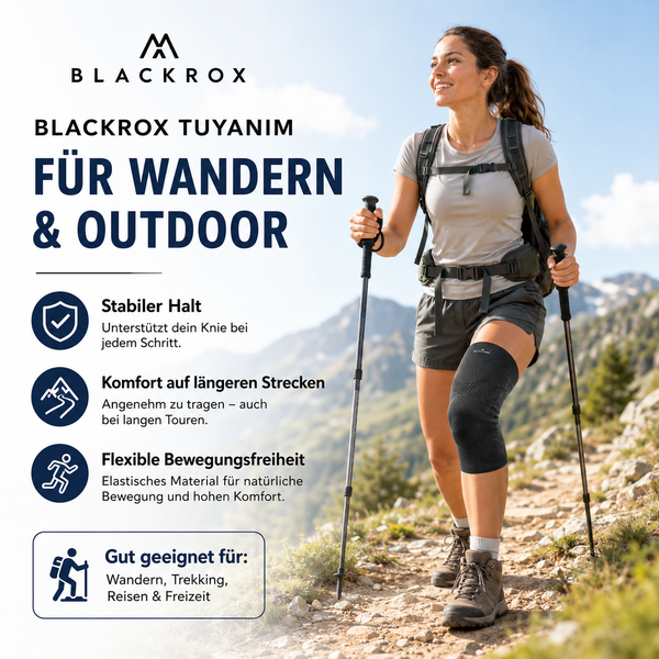 BLACKROX TUYANIM Kniebandage Sport Fitness Kniestütze – Material
