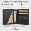 BLACKROX RFID Kreditkartenetui Leder Mini Geldbörse Slim Wallet – Tragekomfort
