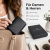 BLACKROX RFID Kreditkartenetui Leder Mini Geldbörse Slim Wallet – Größenübersicht