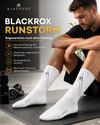 BLACKROX Runstorm Kompressionsstrümpfe Laufen Sport Wadenstütze – Weiss Nahaufnahme