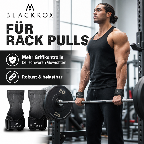 BLACKROX ROXVALION Power Grips Zughilfen Krafttraining Gym – Einsatzbereich