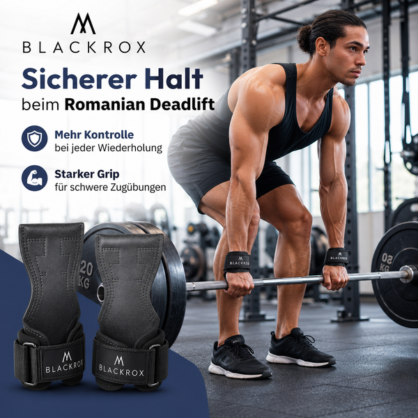 BLACKROX ROXVALION Power Grips Zughilfen Krafttraining Gym – Produktvorteile