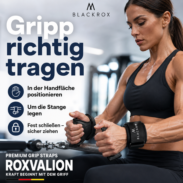 ROXVALION Power Grips richtig tragen