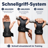 BLACKROX ROXVALION Power Grips Zughilfen Krafttraining Gym – Material