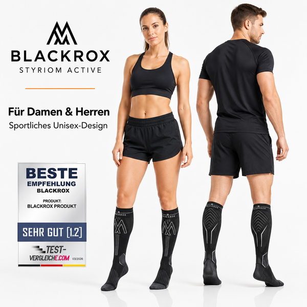 BLACKROX STYRIOM ACTIVE Kompressionsstrümpfe Sport Alltag – Für Damen und Herren