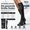 BLACKROX STYRIOM ACTIVE Kompressionsstrümpfe Sport Alltag – Größentabelle