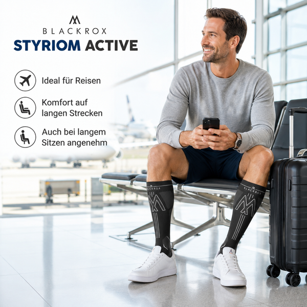 BLACKROX STYRIOM ACTIVE Kompressionsstrümpfe Sport Alltag – Detailansicht