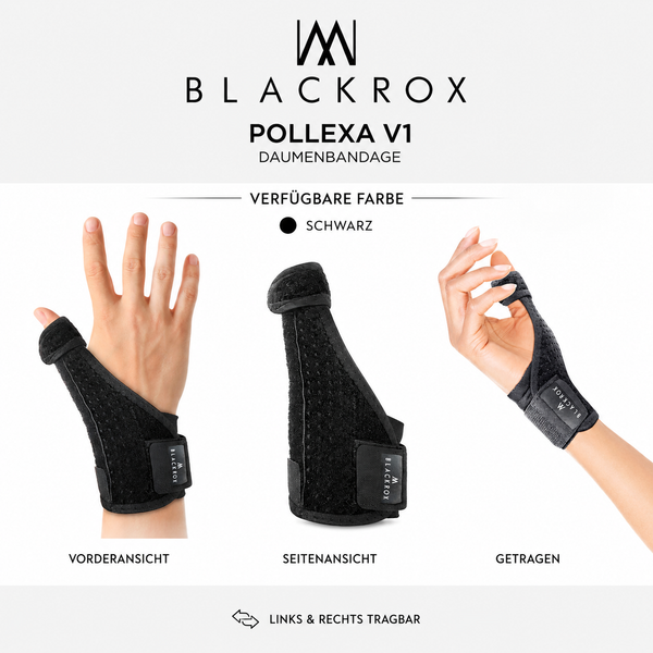 BLACKROX POLLEXA V1 Daumenbandage Sport Daumenstütze – Tragekomfort