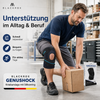 BLACKROX GENUSHOCK Kniebandage Silikonring Sport Kniestütze – Tragekomfort
