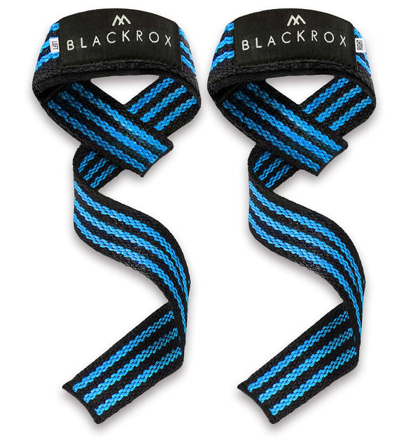 BLACKROX Zughilfen Lifting Straps Krafttraining Fitness Gym – Farbvariante Blau