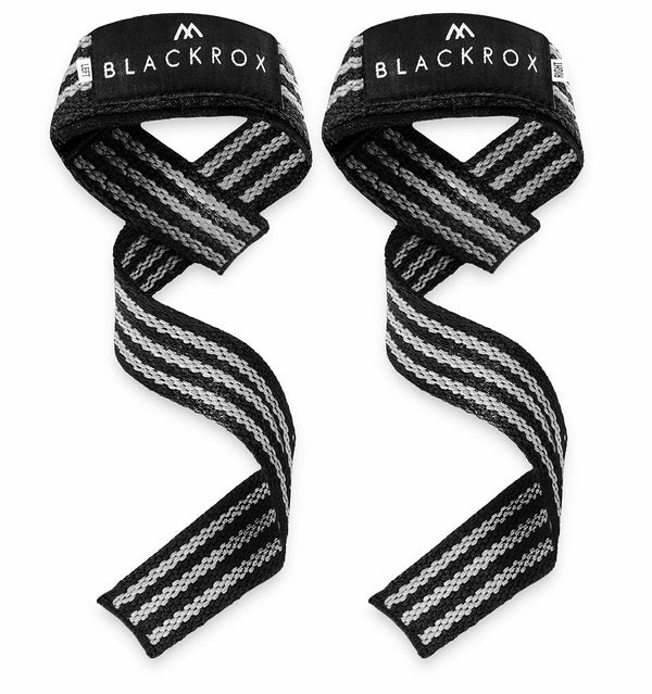 BLACKROX Zughilfen Lifting Straps Krafttraining Fitness Gym – Farbvariante Weiss