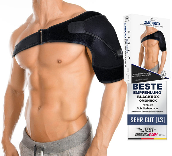 BLACKROX OMONROX Schulterbandage – Sport Schulterstütze Fitness