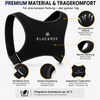 BLACKROX POSTUROX V1 Rücken-Geradehalter Schwarz Haltungskorrektur – Material