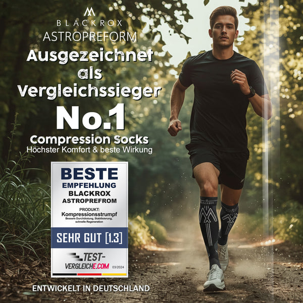 BLACKROX STYRIOM ACTIVE Kompressionsstrümpfe – Sport & Alltag (1 Paar)