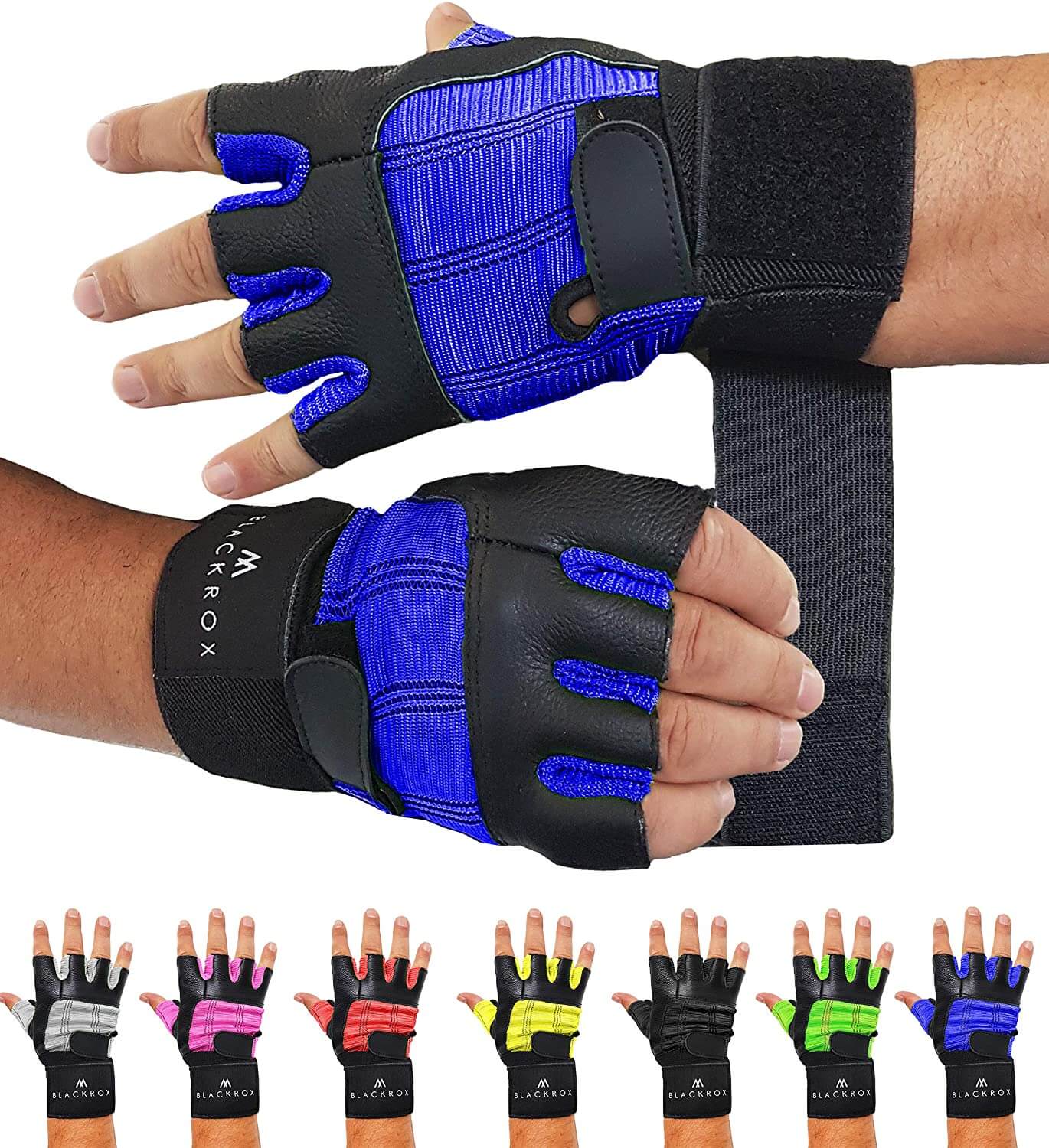 fitness handschuhe mit handgelenkschutz test BLACKROX Fitnesshandschuhe V3 Blau / S
